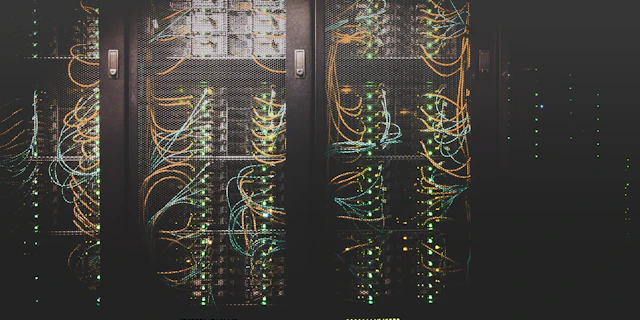Server racks in a data center